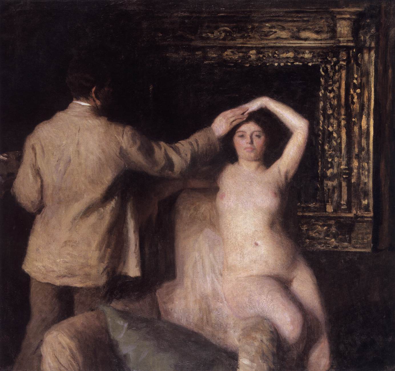 Painter and Model (in atelier) by