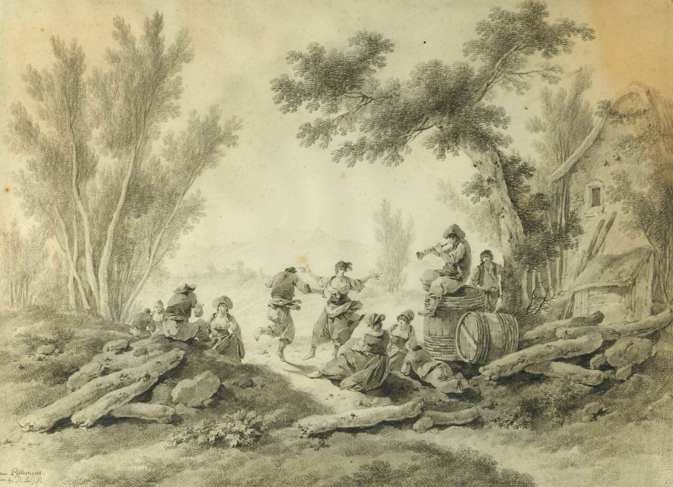 Peasants Resting and Dancing by