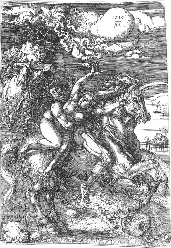 Abduction of Proserpine on a Unicorn by