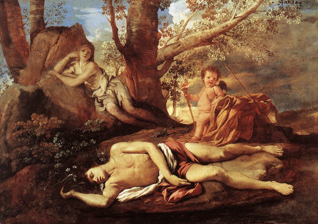 Echo and Narcissus by POUSSIN, Nicolas