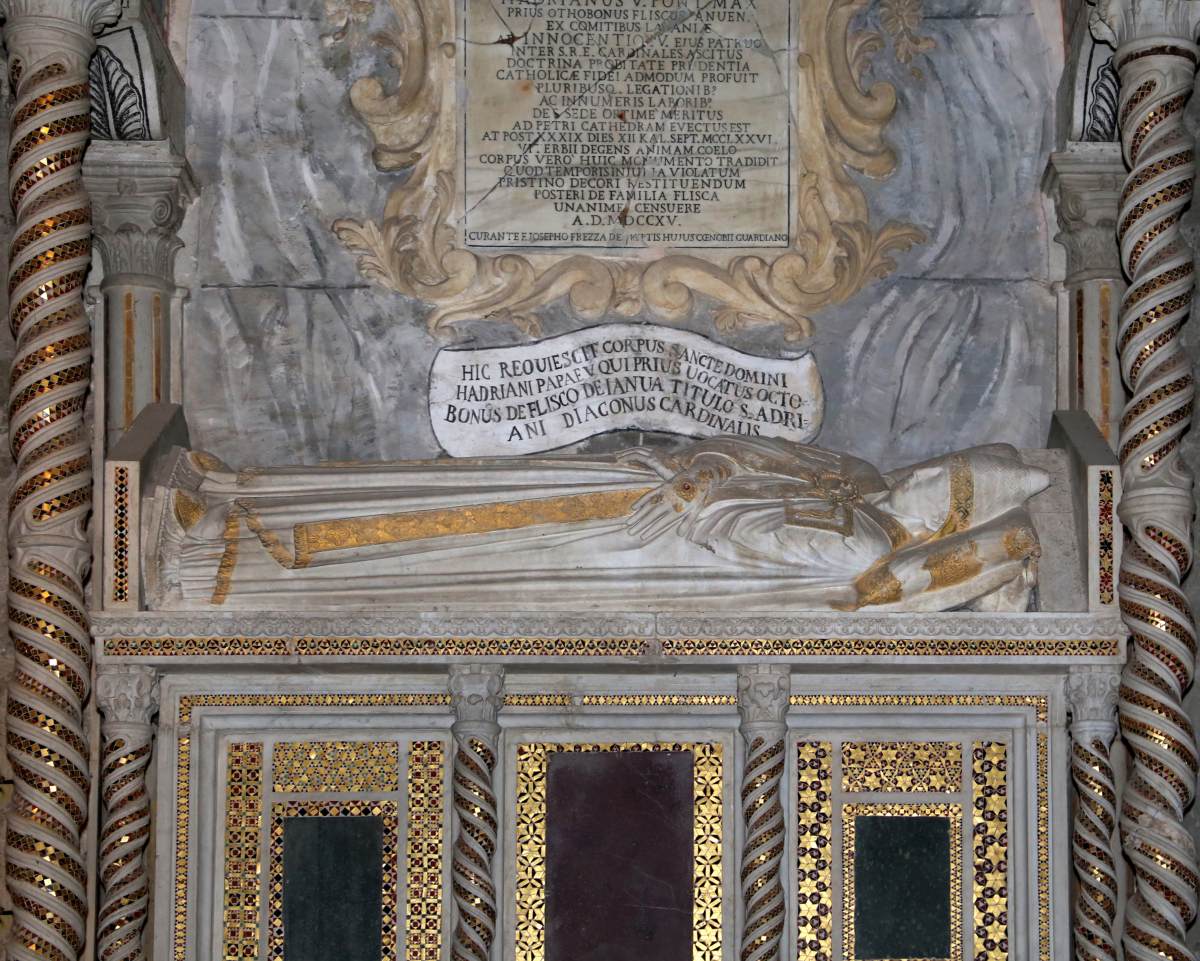 Monument of Pope Hadrian V (detail) by ARNOLFO DI CAMBIO