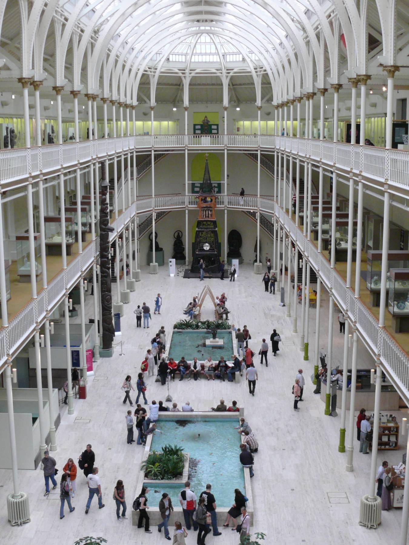 View of the main hall by