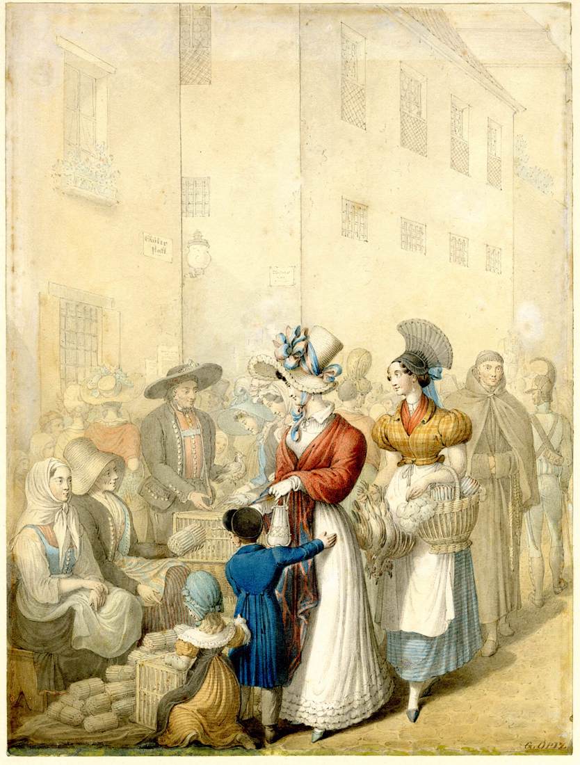 Street Scene by OPITZ, Georg Emanuel