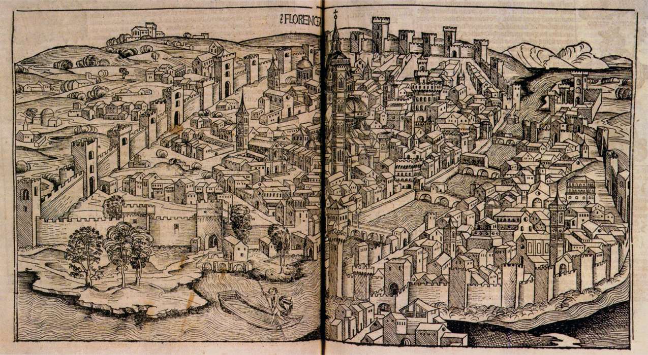 Nuremberg Chronicle, View of Florence by