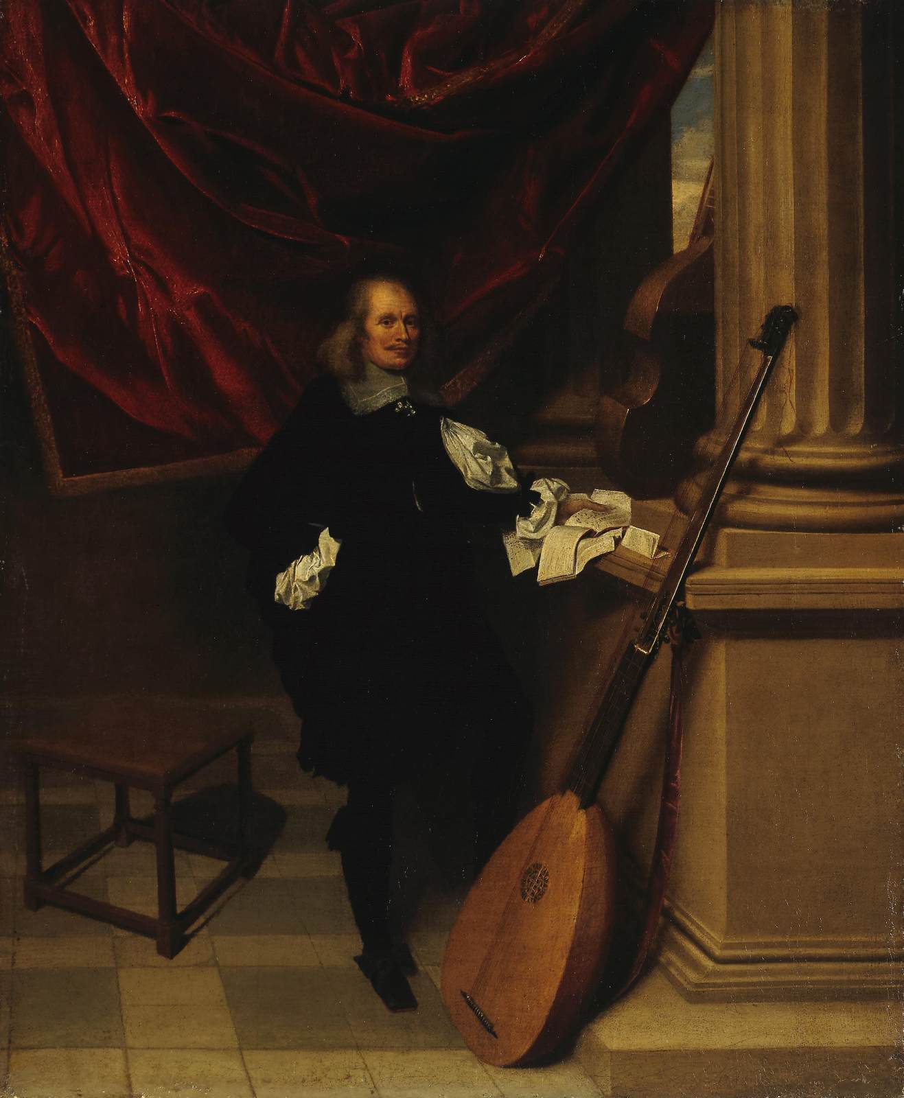 Portrait of a Musician by BISET, Karel Emmanuel