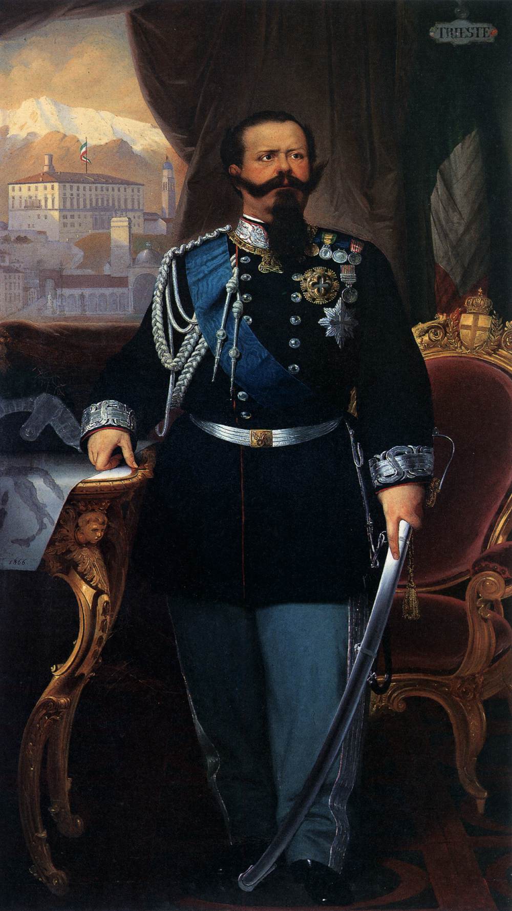 Portrait of Vittorio Emanuele II by DUGONI, Antonio