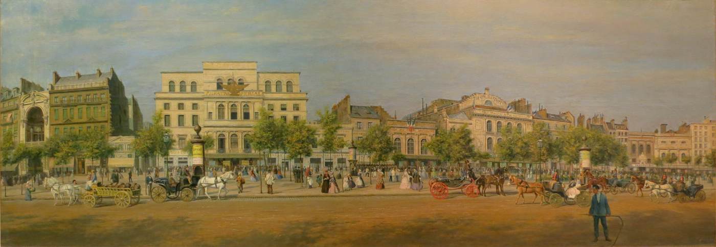 The Boulevard du Temple, Paris by POTÉMONT, Adolphe Martial