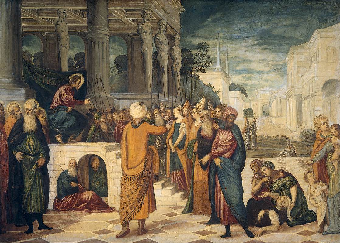 Christ and the Adulteress by TINTORETTO