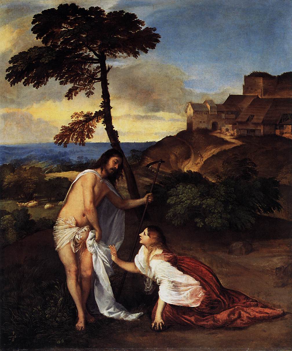 Noli me tangere by TIZIANO Vecellio