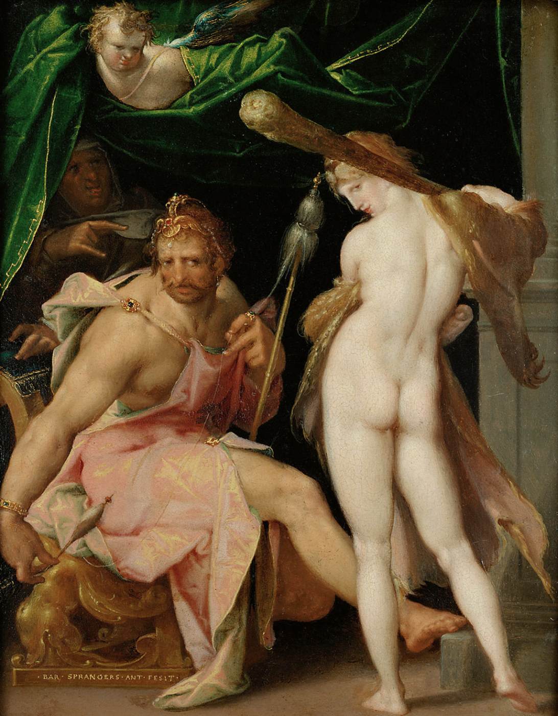 Hercules and Omphale by SPRANGER, Bartholomaeus