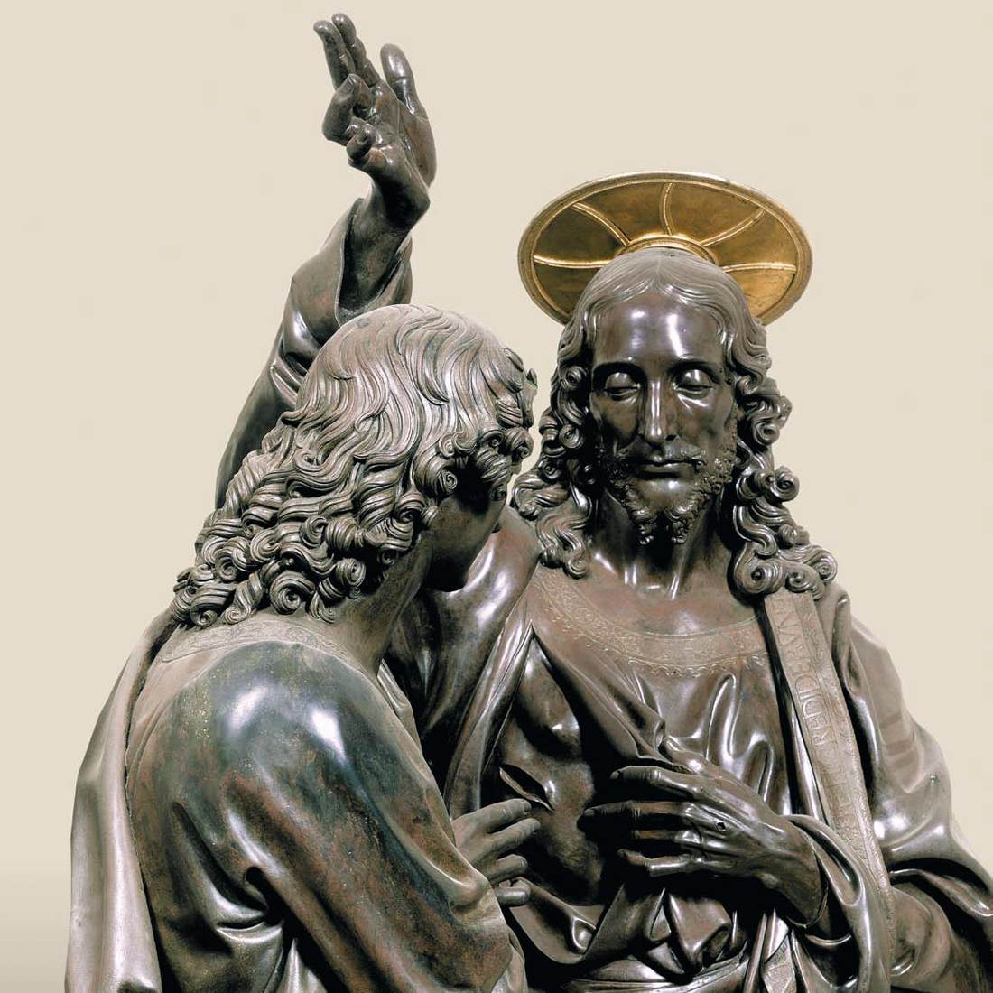 Christ and Doubting Thomas (detail) by VERROCCHIO, Andrea del