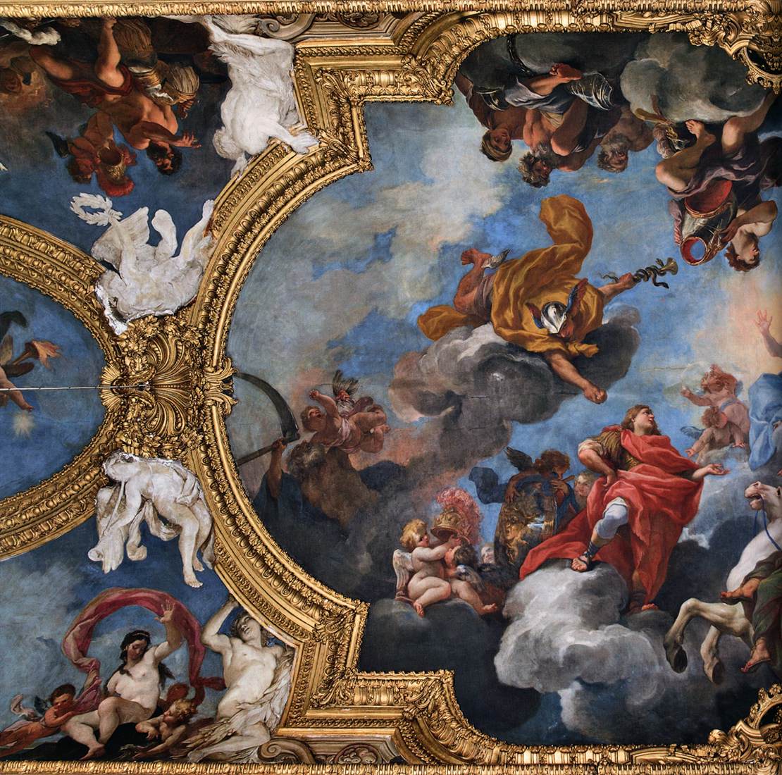 Ceiling of the Galleria del Daniel (centre section detail) by