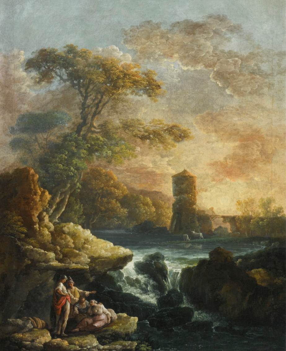 Arcadian River Landscape by BONAVIA, Carlo