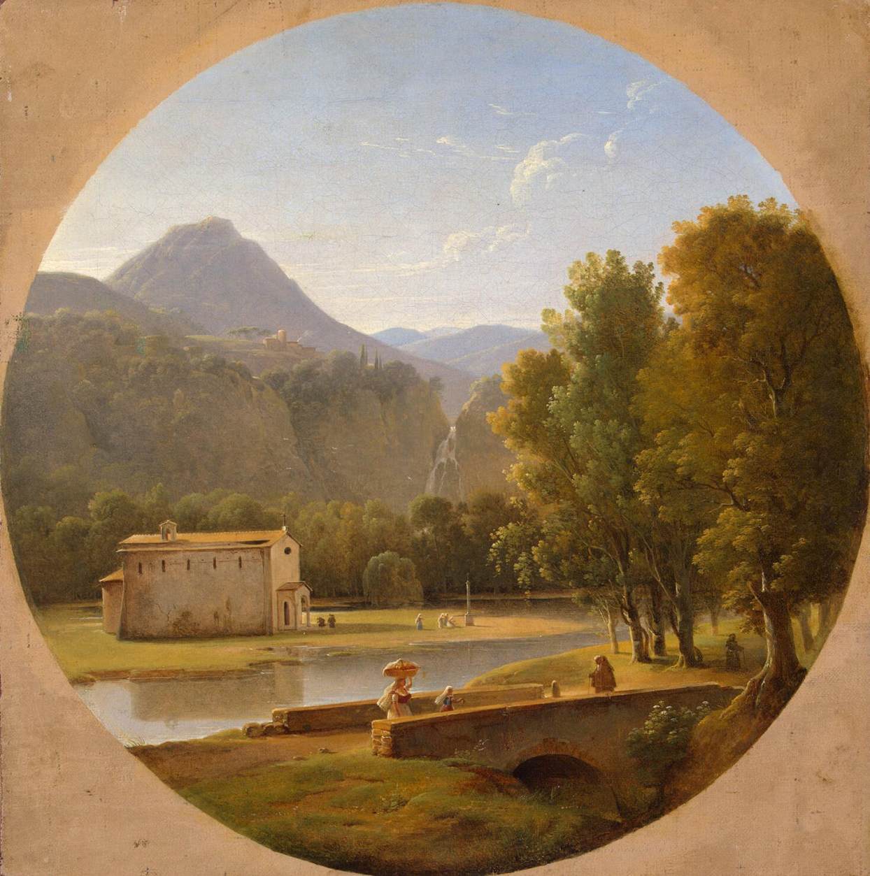 Italian Landscape by CHAUVIN, Pierre-Athanase