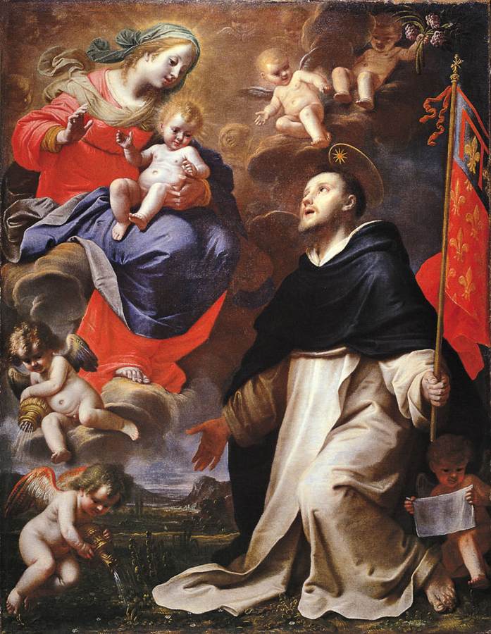 The Virgin and Child Appear to St Dominic by