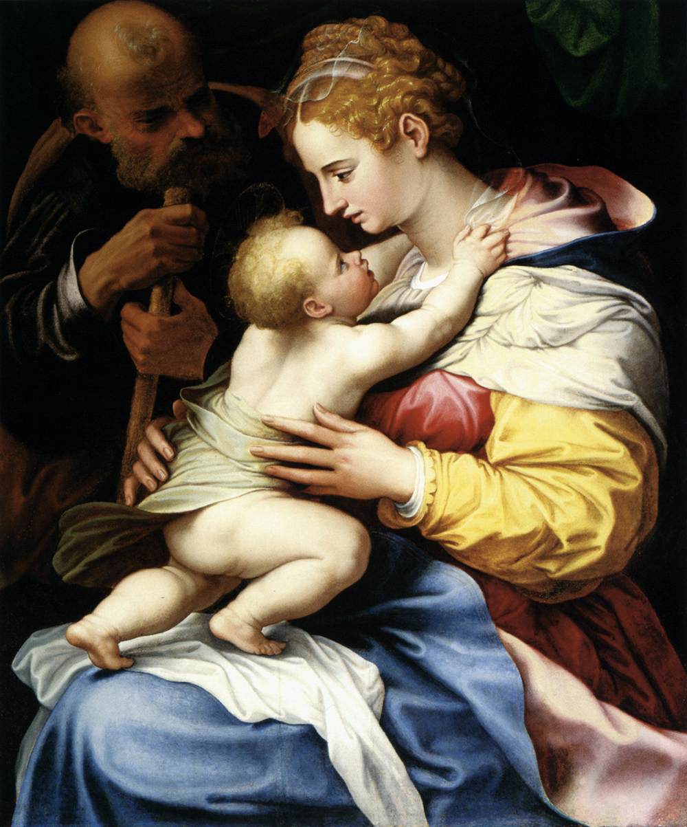 The Holy Family by SICIOLANTE DA SERMONETA, Girolamo