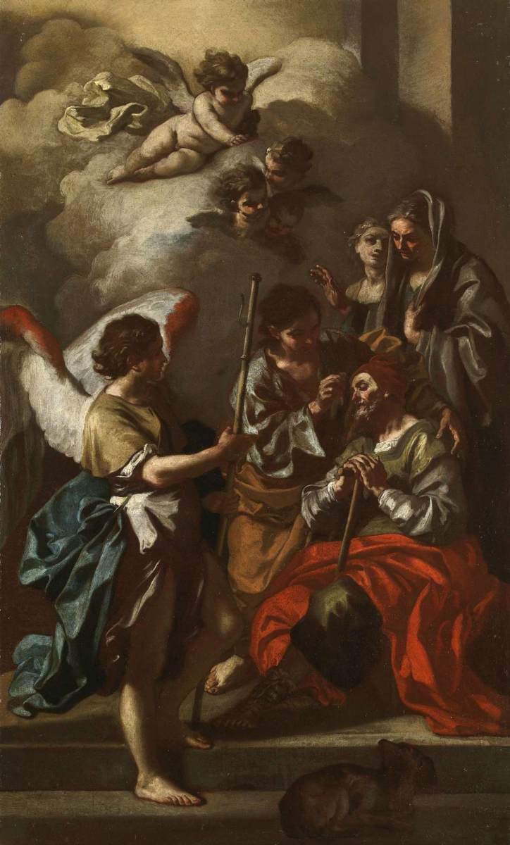 The Healing of Tobit by SOLIMENA, Francesco