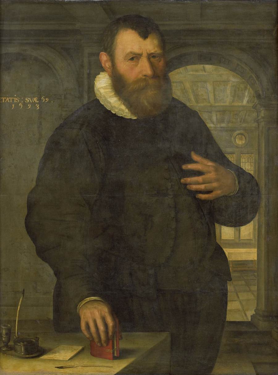 Portrait of Bartholomeus van der Wiere by CLAESZ., Jan