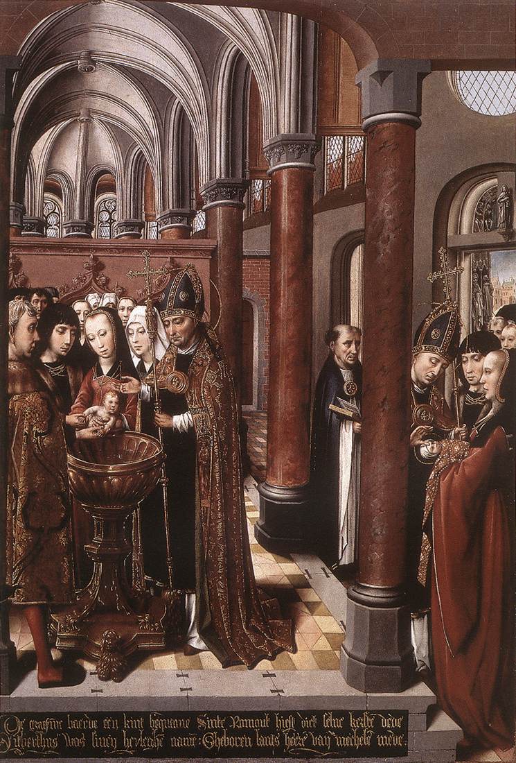 Baptism of St Libertus by COTER, Colijn de