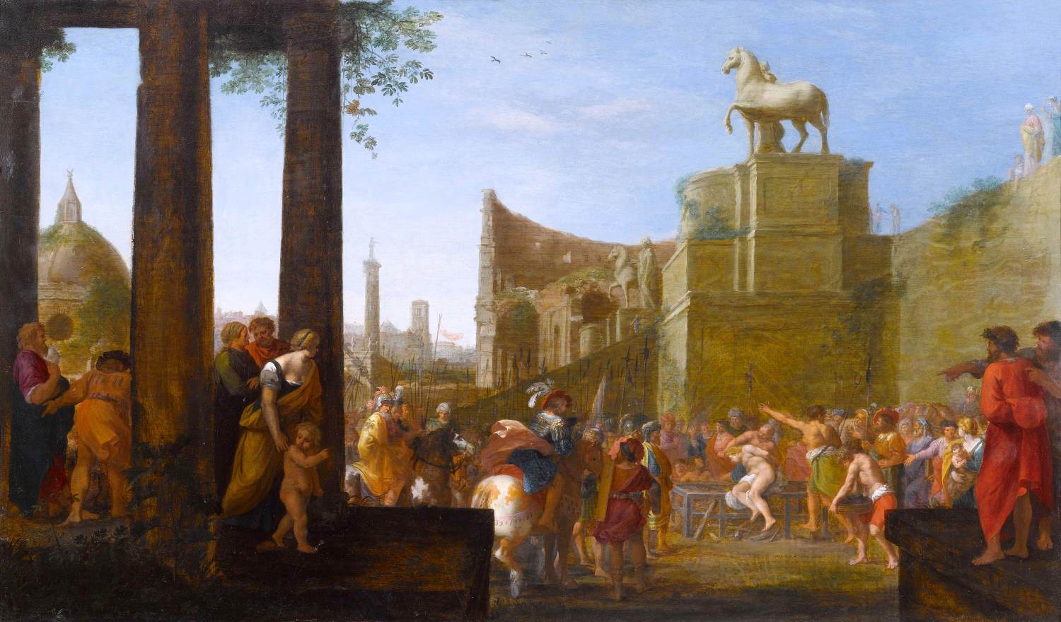 Capriccio View of Rome with the Martyrdom of St Lawrence by