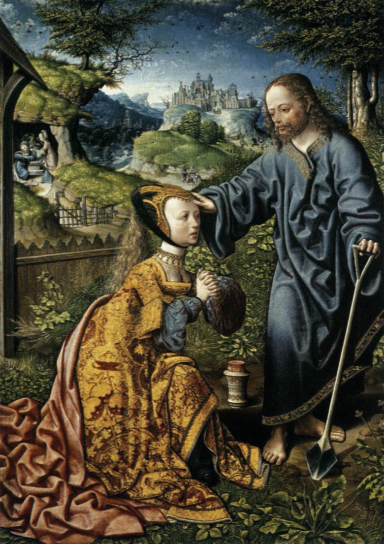 Christ Appearing to Mary Magdalen as a Gardener by CORNELISZ VAN OOSTSANEN, Jacob