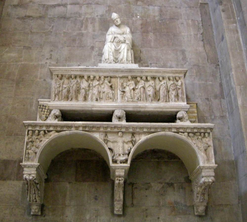 Monument of Bishop Antonio d'Orso by TINO DI CAMAINO