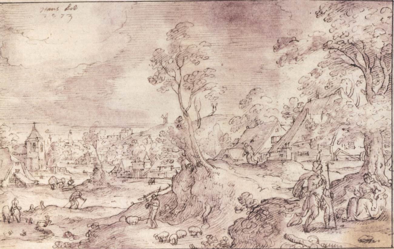 Landscape with the Figures of Judah and Tamar by BOL, Hans