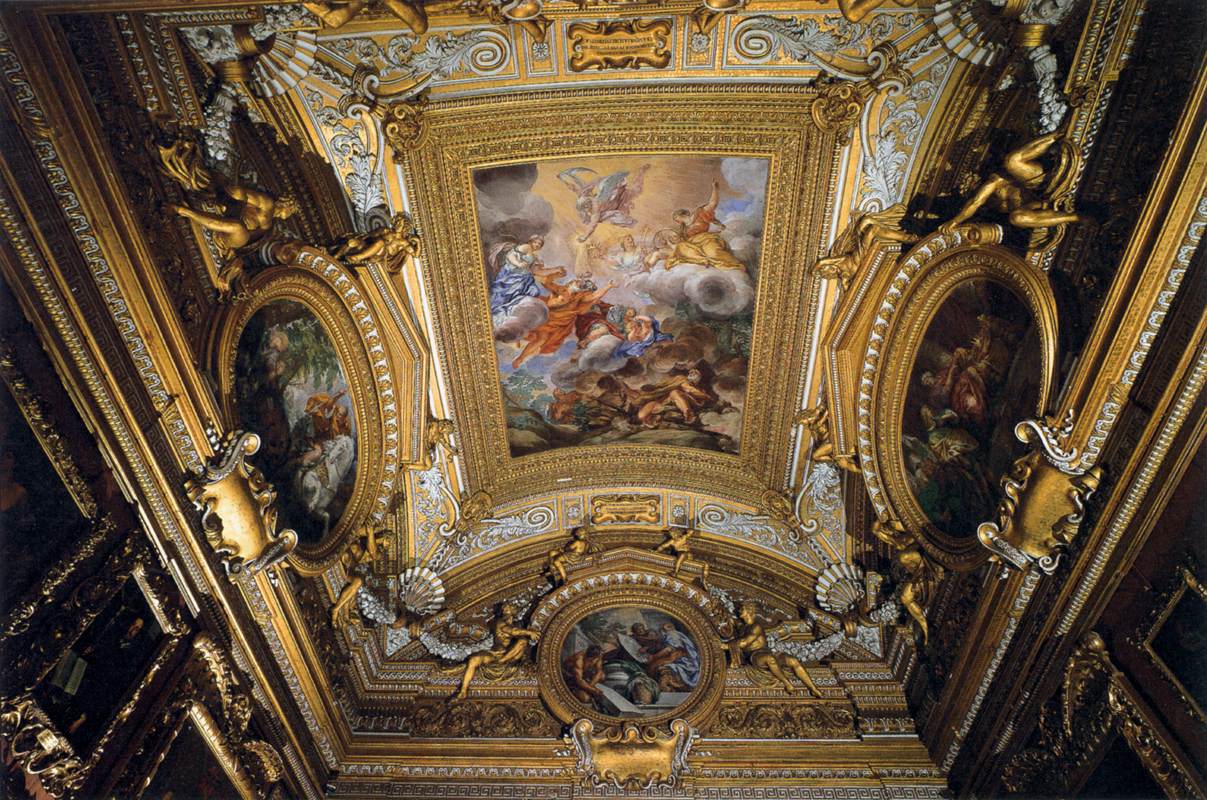 Ceiling fresco in the Sala di Saturno by CORTONA, Pietro da