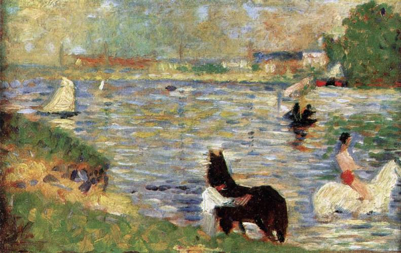 Study for Bathers at Asnières by SEURAT, Georges