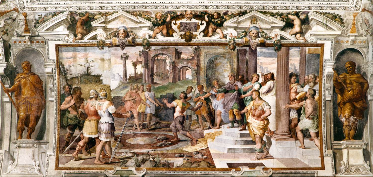 Odysseus in the Stone-Throwing Contest at the Phaeacian Court by BERGAMASCO, Il