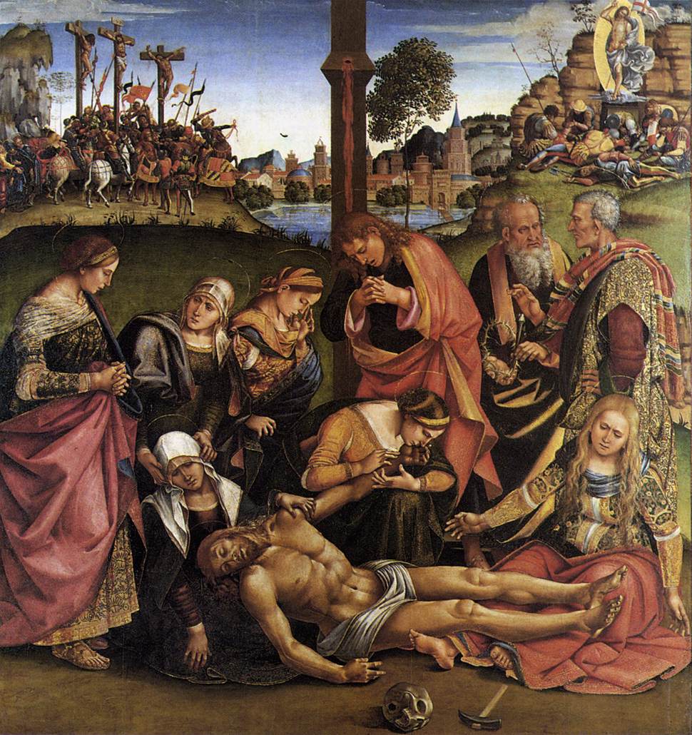 Lamentation over the Dead Christ by SIGNORELLI, Luca