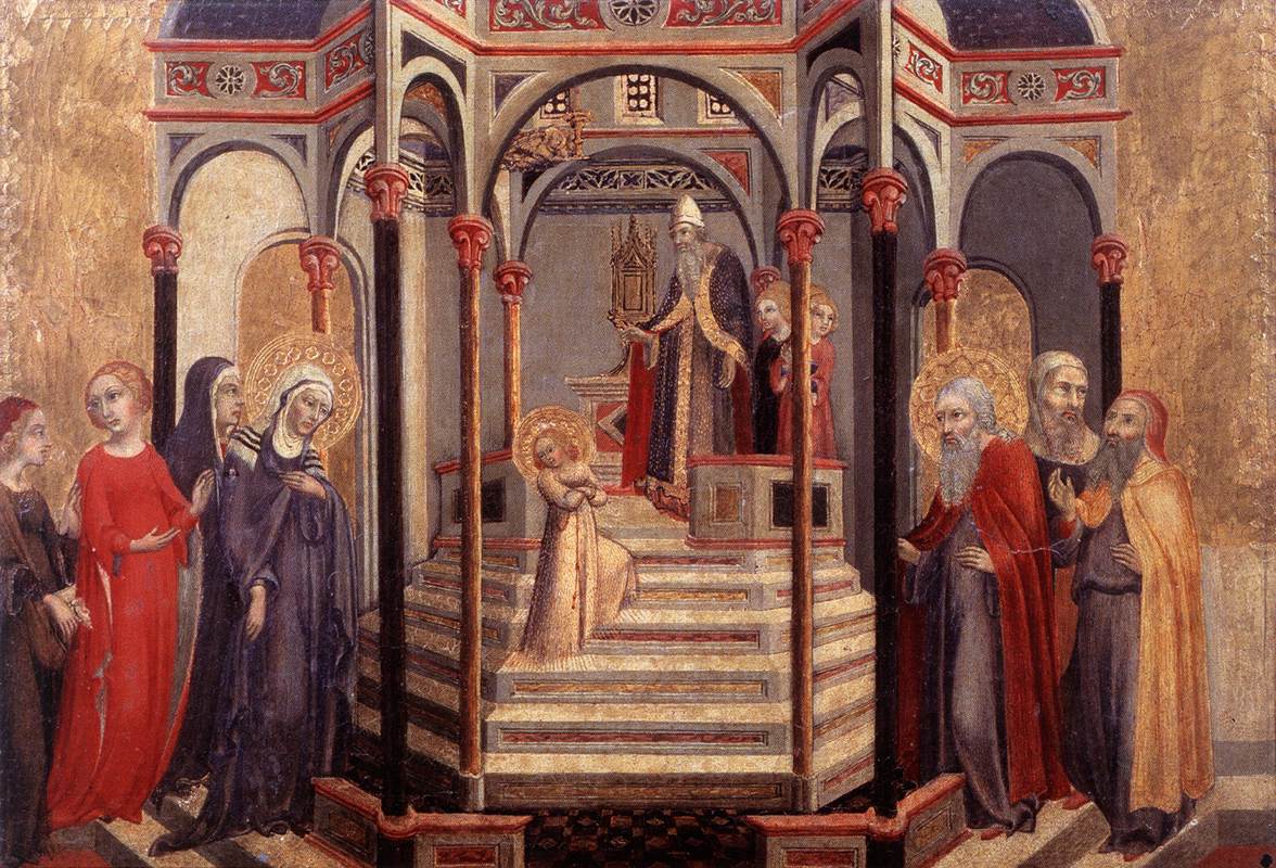 Presentation of the Virgin at the Temple by SANO di Pietro