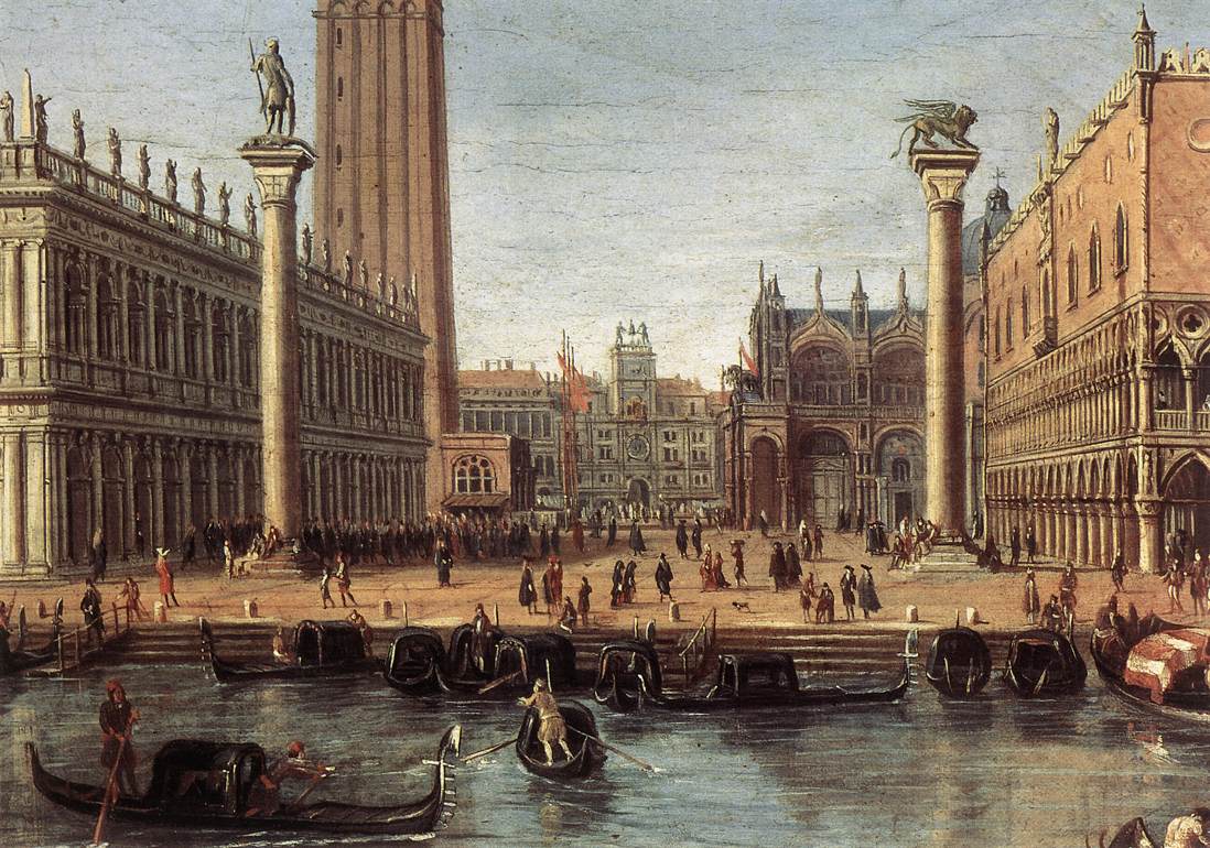 The Piazzetta from the Bacino di San Marco (detail) by