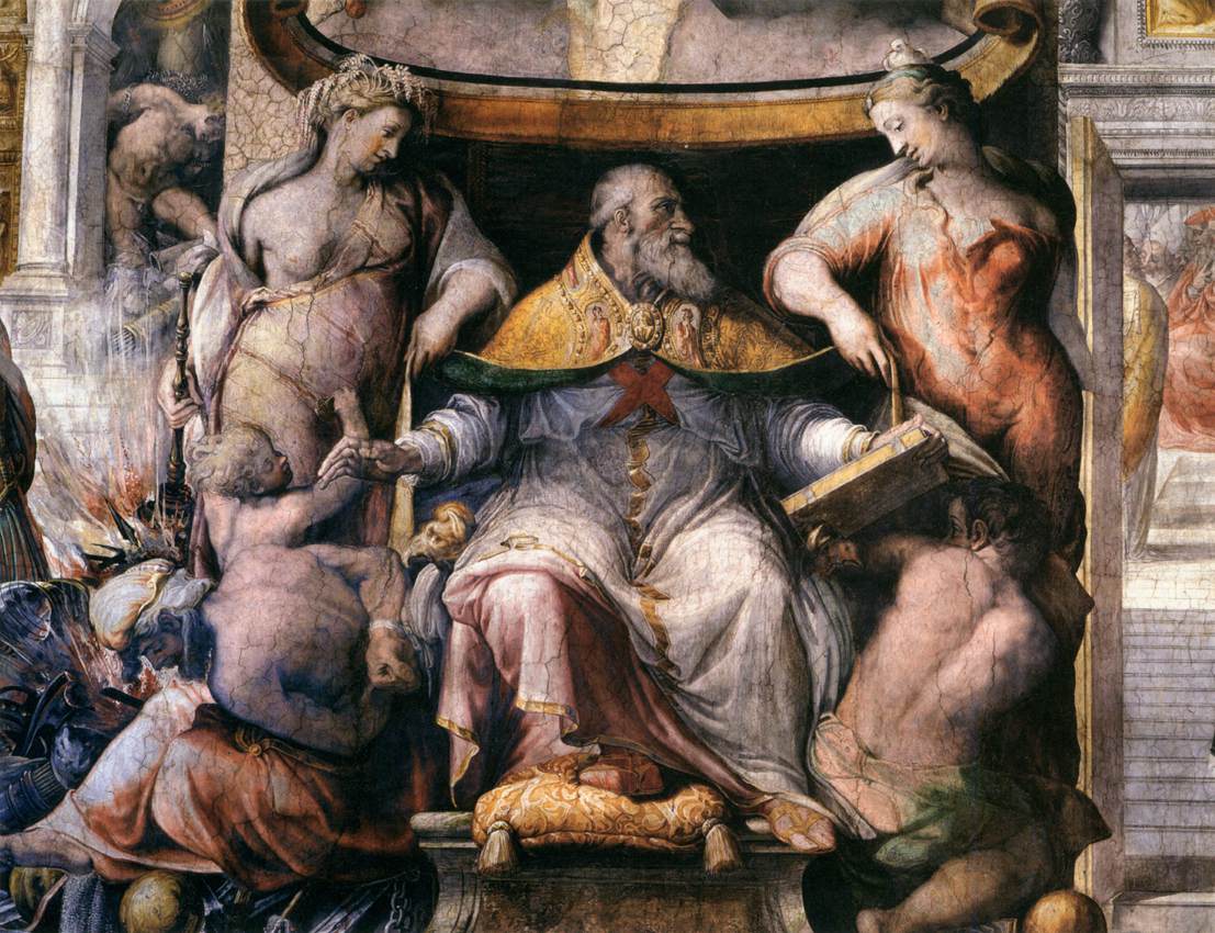 History of Paul III (detail) by SALVIATI, Cecchino del