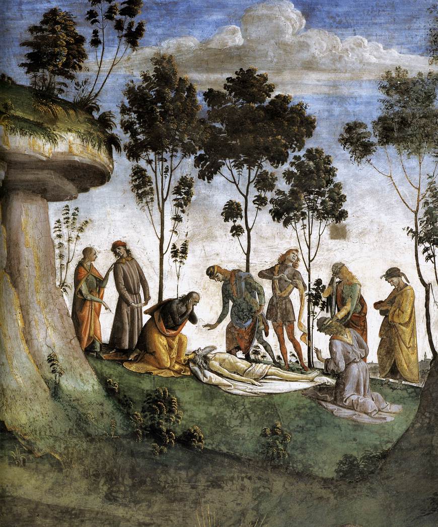 Moses's Testament and Death (detail) by SIGNORELLI, Luca