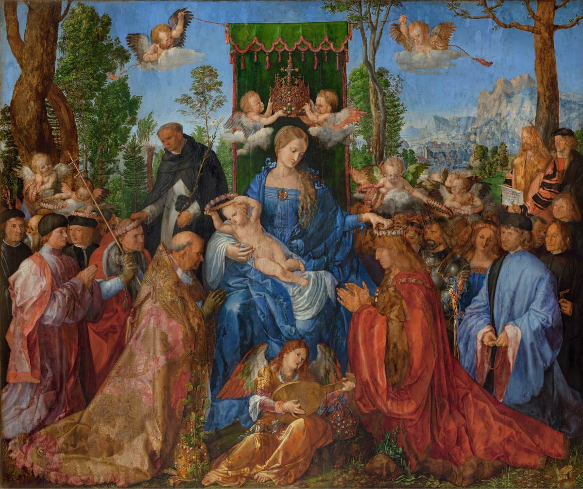 Feast of the Rose Garlands by DÜRER, Albrecht