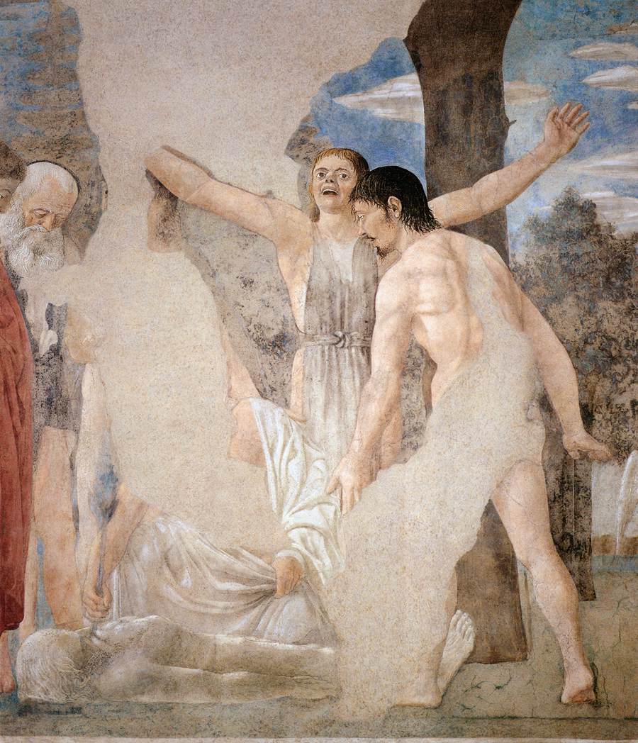 1. Death of Adam (detail) by PIERO DELLA FRANCESCA