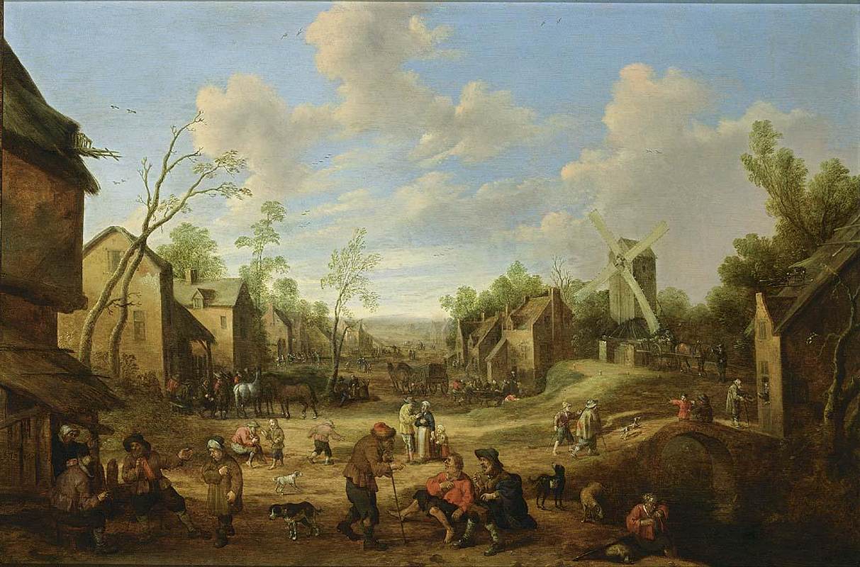 Village Street by DROOCHSLOOT, Joost Cornelisz.