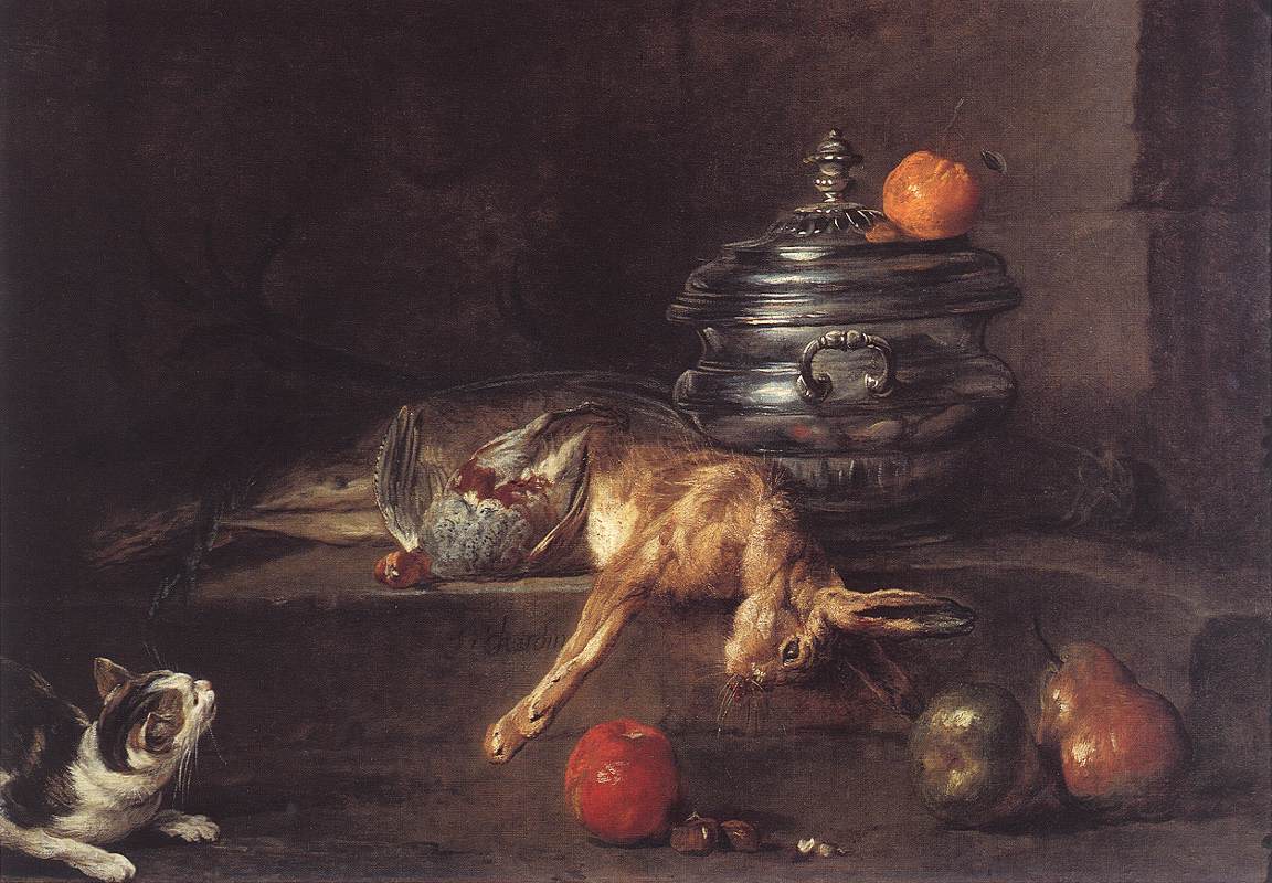 The Silver Tureen by CHARDIN, Jean-Baptiste-Siméon