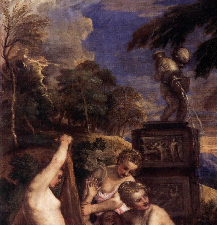 Diana and Callisto (detail) by TIZIANO Vecellio