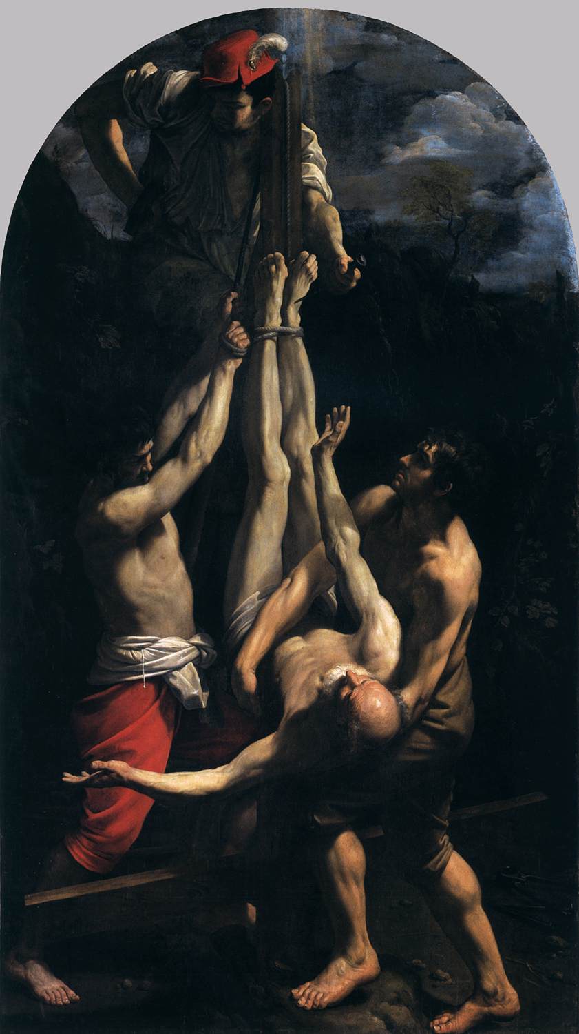 Crucifixion of St Peter by RENI, Guido