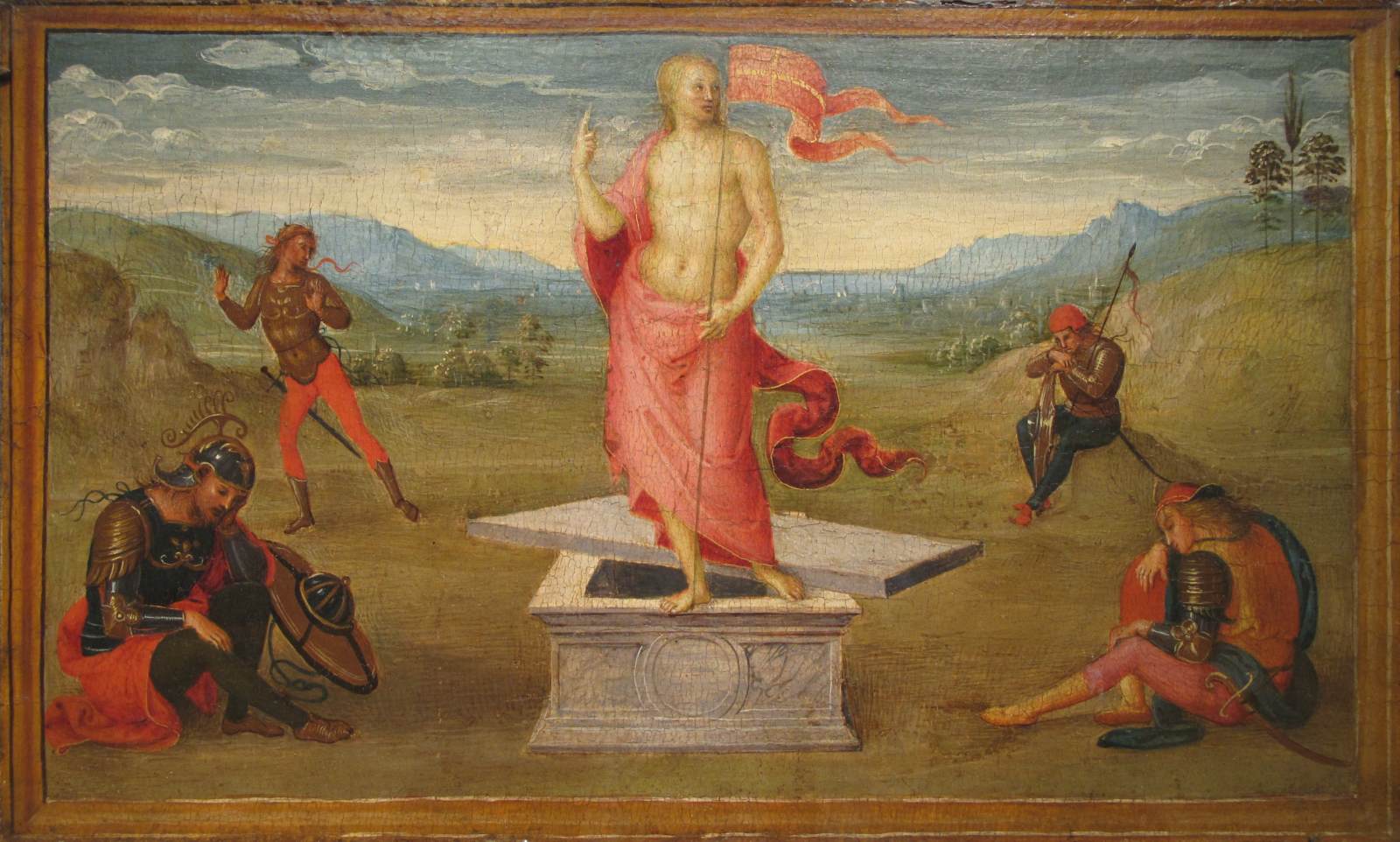 Resurrection by PERUGINO, Pietro