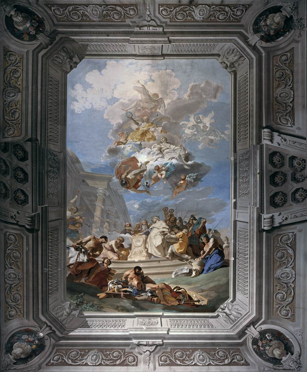 Ceiling decoration by TRABALLESI, Giuliano