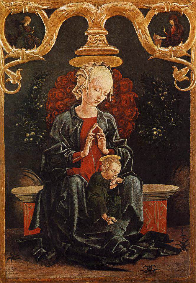 Madonna and Child in a Garden by TURA, Cosmè