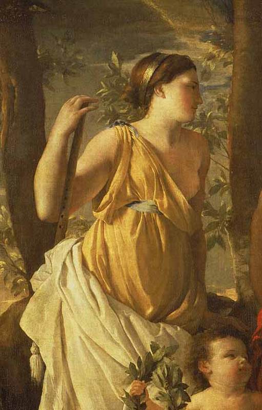 The Inspiration of the Poet (detail) by POUSSIN, Nicolas