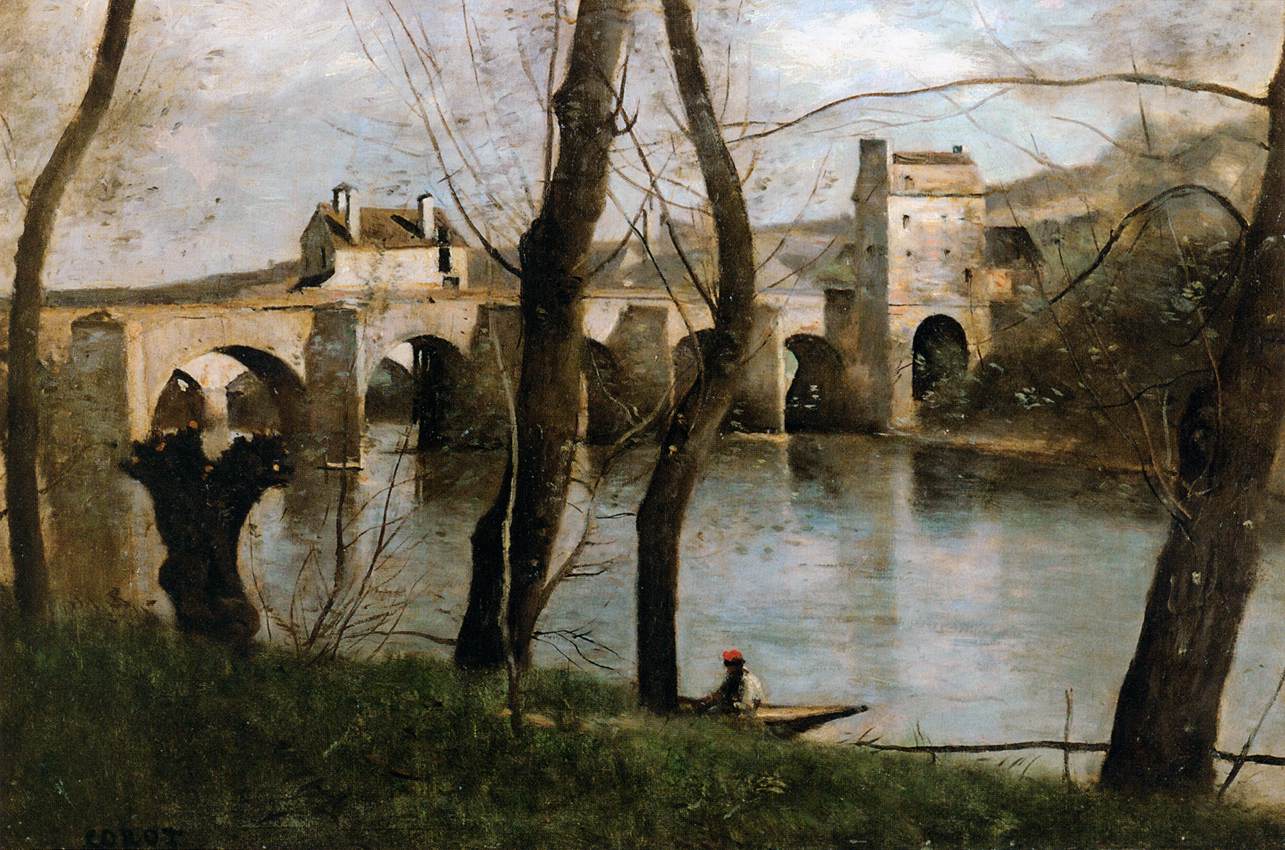 The Bridge at Mantes by COROT, Jean-Baptiste Camille