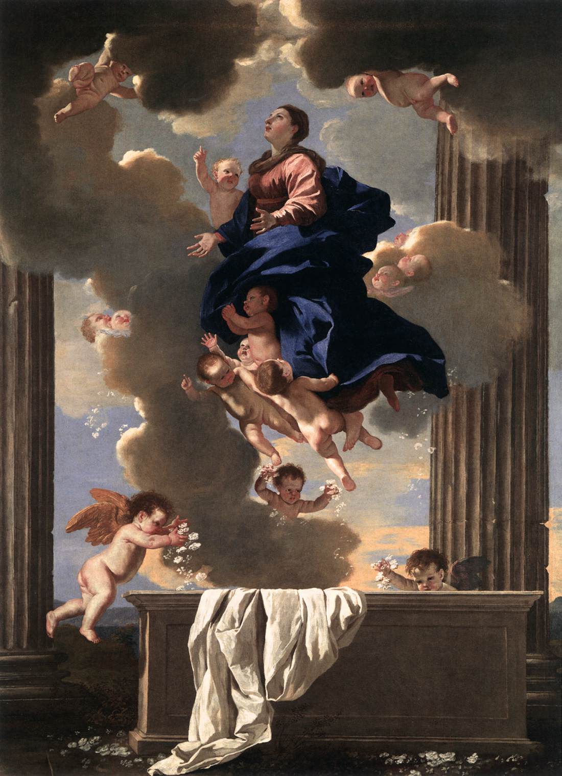 Assumption of the Virgin by POUSSIN, Nicolas