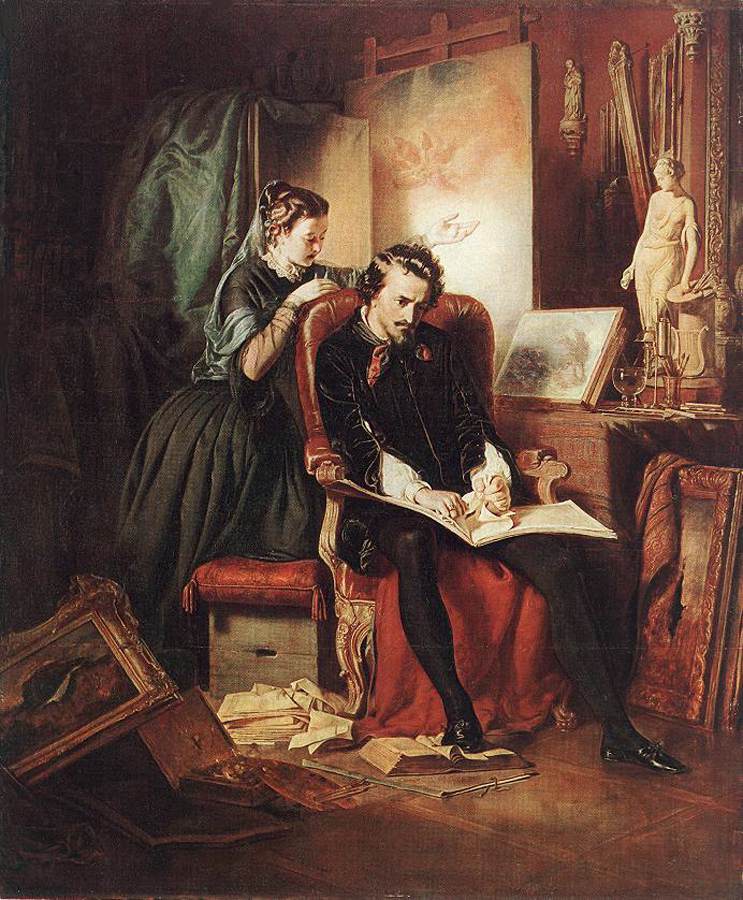 The Dissatisfied Painter (Crisis in the Life of a Painter) by BORSOS, József