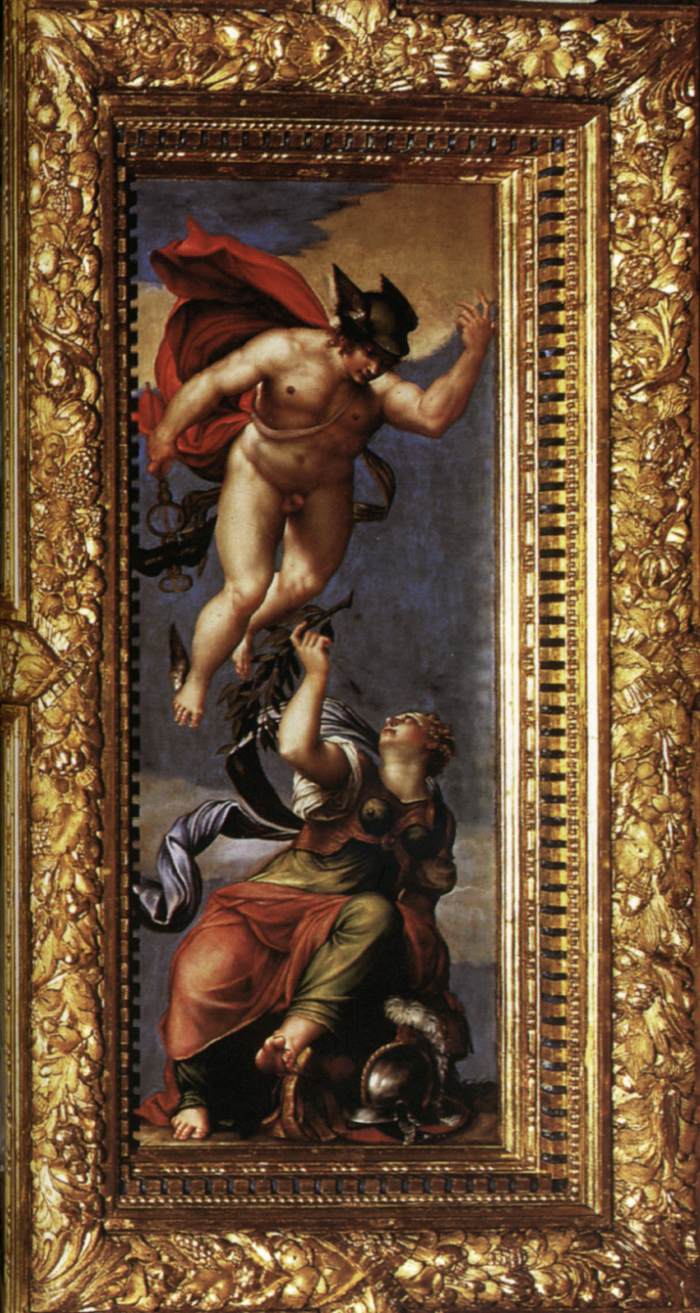 Ceiling of the Sala del Consiglio dei Dieci (detail) by VERONESE, Paolo