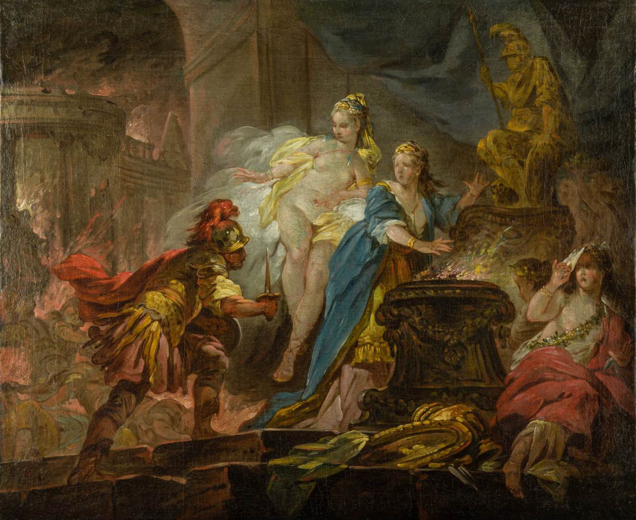 Venus Protecting Helen from the Fury of Aeneas by DESHAYS, Jean-Baptiste